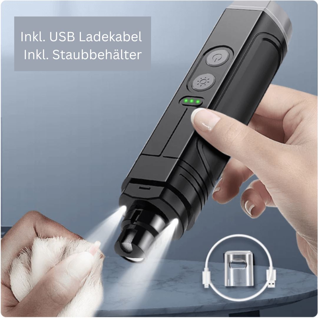 DOCAFIT- Elektrische Krallen-Feile   |  Vermeidet absolut die Verletzungsgefahr!